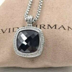 David Yurman Black Onyx Pendant Necklace